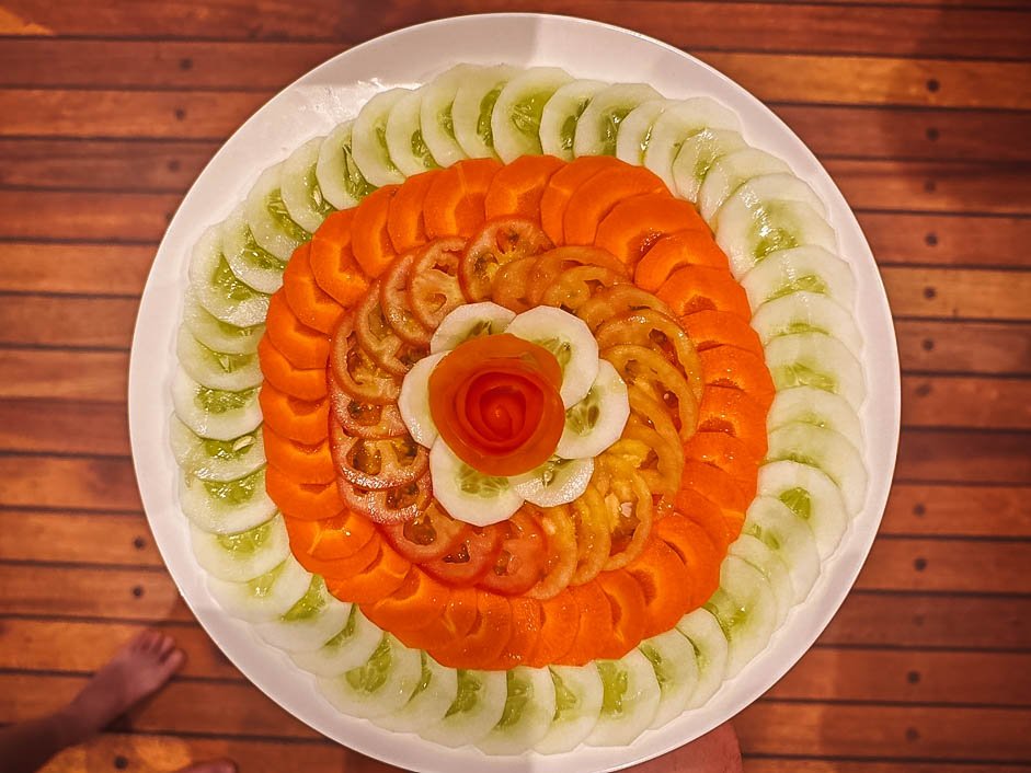 Uno dei piatti del Ristorante della guest house Anfradora Lodge