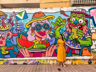 Florentin, quartiere si trova nella parte periferica di Tel Aviv, ed è noto come il quartiere della street art.