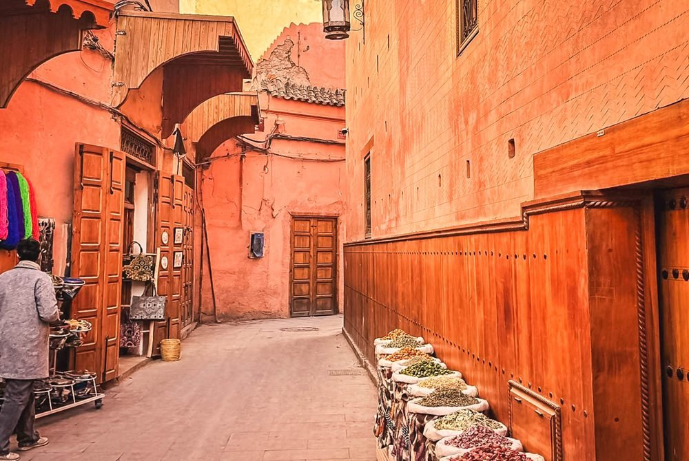 Vicoli interni della medina di Marrakech