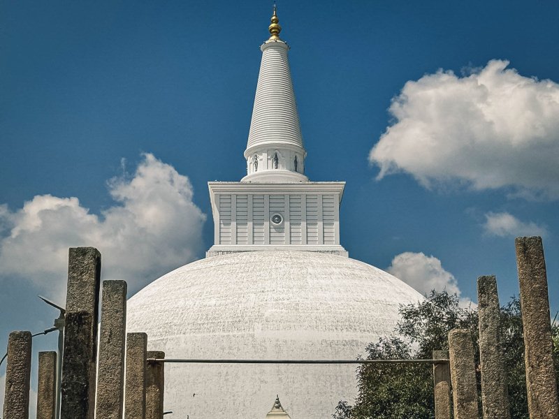 Pagoda di Anuradhapura in Sri Lanka