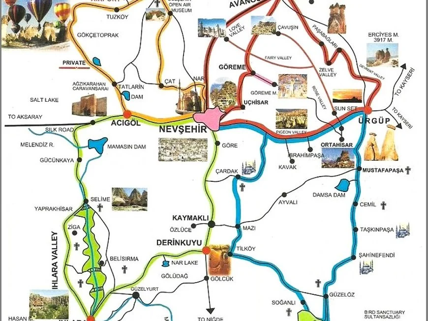 cappadocia map tours