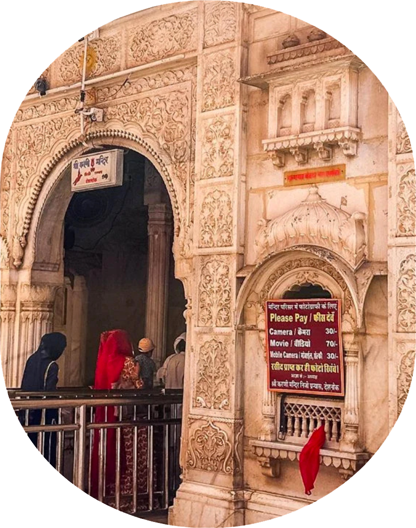 ingresso del Karni Matha, il tempio dei topo di Bikaner